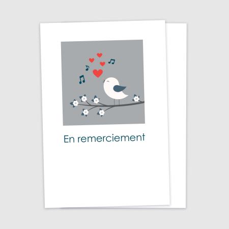 En remerciement